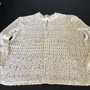 Cream lace blouse